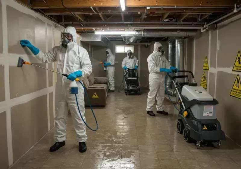 Basement Moisture Removal and Structural Drying process in Robbins, IL